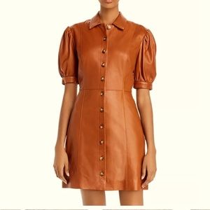 JOIE ‘Fidal’ Genuine Leather Dress